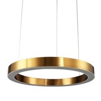 Pendant lamp CIRCLE 60 LED brass 60 cm