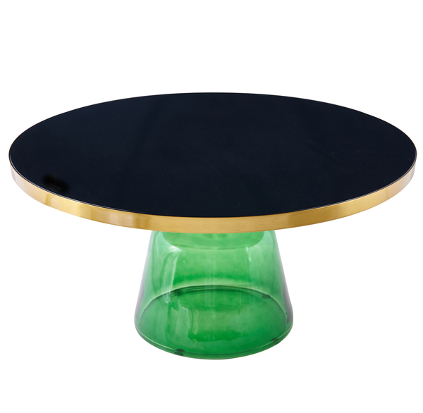 Coffee table DOLCE FLAT green & black 75 cm
