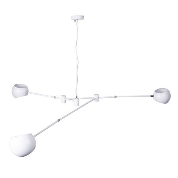 Pendant lamp ASTRONOMY-3 white 175 cm