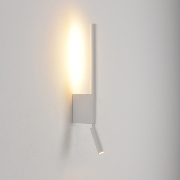 Lampa ścienna EXPLORE biała 43 cm