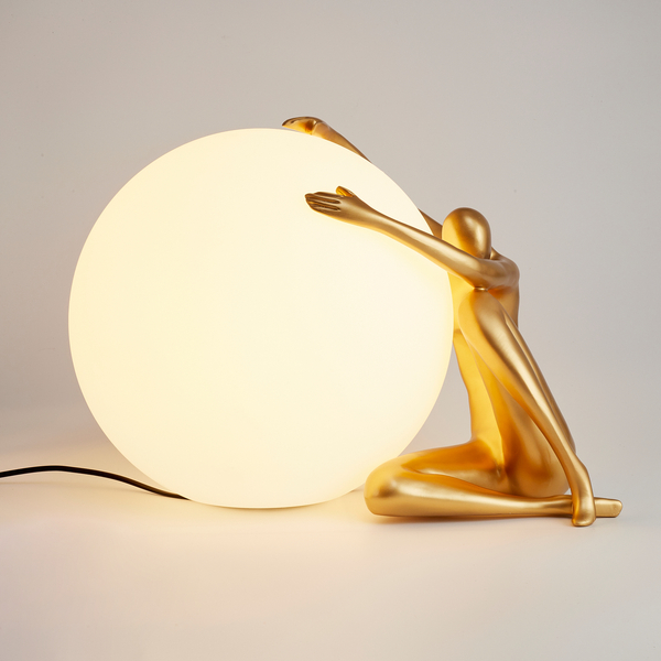 Lampa stołowa WOMAN-1 złota 47 cm